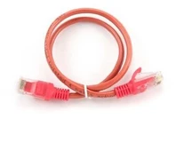LANBERG PCU5-10CC-0025-R Lanberg Patchcord RJ45 kat. 5e UTP 0,25m raudona