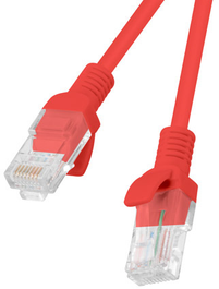 LANBERG PCU5-20CC-0050-R Patchcord RJ45 kat. 5e UTP 0.5m Raudona 10-Pak