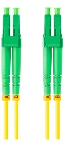 LANBERG šviesolaidinis laidas SM LC/APC-LC/APC dvipusis 2m LSZH g657a1 3.0mm geltonas