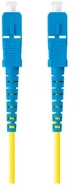 LANBERG šviesolaidinis laidas SM SC/UPC-SC/UPC simplex 2m LSZH g657a1 3.0mm geltonas
