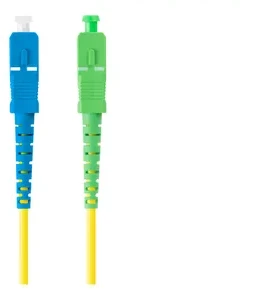 LANBERG šviesolaidinis patchcord SM SC/APC-SC/UPC simplex 2m LSZH g657a1 3.0mm geltonas