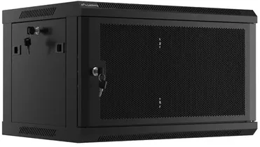 Lanberg pakabinama spintelė 19" 6U 600X450 juoda perforuotos durys