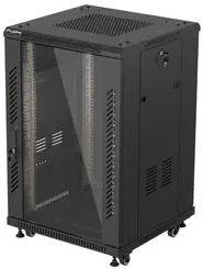 Lanberg FF01-6618-12B rack cabinet 18U Freestanding rack Juodas