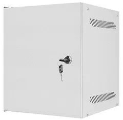 LANBERG Rack spintelė 10 colių sieninis laikiklis 6U 280x310 pilkas su metalinėmis durelėmis buto paketas