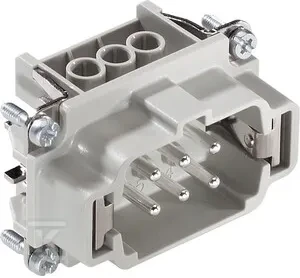 LAPP Harting 6P+PE kasetė sraigtinis vyriškas EPIC H-BE 6 SS 10190100