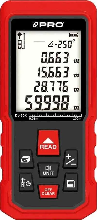 Carruzzo lazerinis distance meter DL-60X