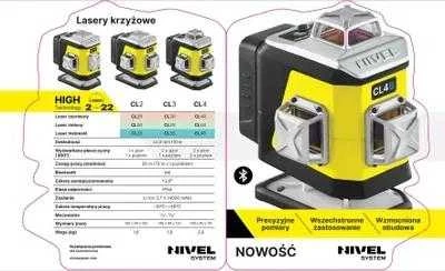 Kryžminis lazerinis nivelyras Nivel System CL4R + priedai