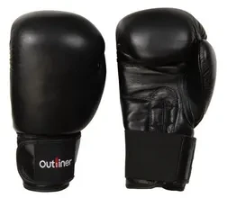 Odinės bokso pirštinės Outliner SG-1011, juoda, 8 oz