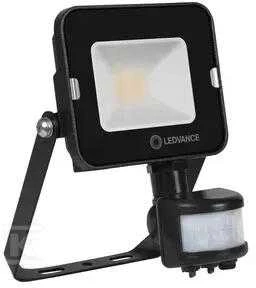Ledvance 10W prožektorius COMPACT, juodas, 3000K, su sensoriumi