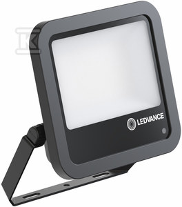 Ledvance 53-69W LED prožektorius FL 100 PCELL GEN4, juodas, 4000K, IP66, su šviesos jutikliu