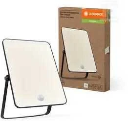 Ledvance 50W LED prožektorius ESSENTIALS, juodas, 4000K, su judesio davikliu