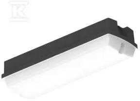 Ledvance 5-9W LED stačiakampis plafonas BLKH COMP RC, juodas, 3000/4000K, IP65, su judesio davikliu