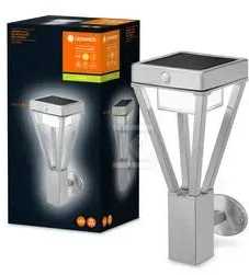 Ledvance 6W LED fasado šviestuvas ENDURA STYLE SOLAR BOUQUET, plieno sp., 3000K, su sensorium