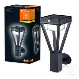 Ledvance 6W LED fasado šviestuvas ENDURA STYLE SOLAR BOUQUET, juodas, 3000K, su sensorium