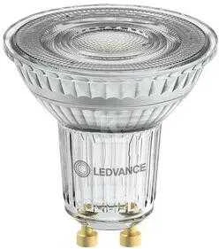 Ledvance 6,1W LED lemputė PAR16, GU10, PAR16, skaidri, 60°, 2700K, dimeriuojama