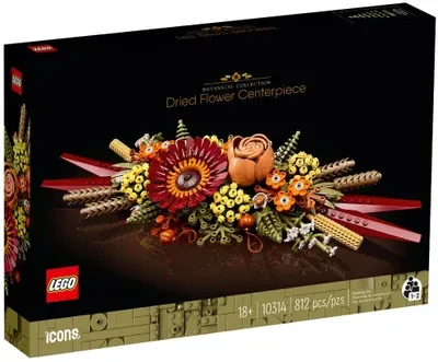 NAUJIENA! LEGO Icons Džiovintų gėlių puošmena 10314