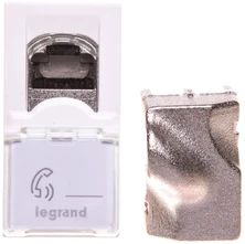 Legrand MOSAIC PC lizdas (vienas RJ45 cat.6) STP balta (076563)