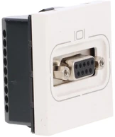 Legrand SUB D su varžtiniu jungtimi 2 moduliai balta RS 232 9 kontaktų (078765)