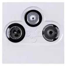 Legrand 0 787 86, Palydovinė televizija + televizija + radijas, 2 moduliai, Balta, 45 mm, 33 mm, 45 mm