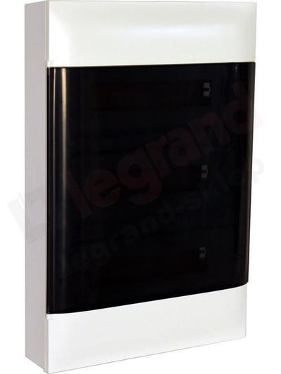 Legrand Paviršinis modulinis skirstomasis skydas PRACTIBOX S 3x18 skaidrios durys 137438