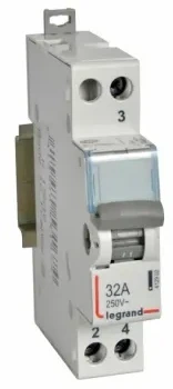Legrand 412902 Przełącznik modułowy zasilania I-0-II (sieć-agregat) 32A 1P 412902