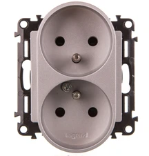 Legrand Lizdas podwójne Valena Life 16A aliuminio (753390)