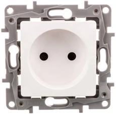 Legrand 764538 NILOE Lizdas vienvietis 2P 16 A 250 V su langinėmis balta 764538