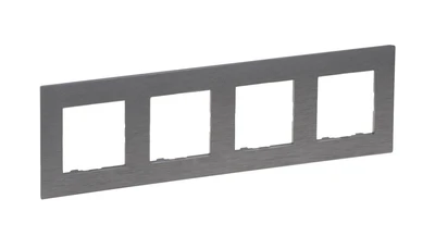Legrand Niloe Step Quadruple rėmas 4x šlifuotas plienas 863994