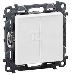 Legrand Valena Life dvigubas laiptų jungiklis 10AX baltas (752108)