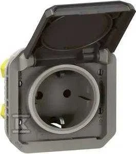 Kištukinio lizdo mechanizmas Legrand 069871L (Antracitas)