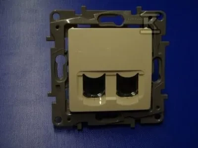 Legrand Dvigubas kompiuterio lizdas NILOE 2xRJ45 kat.6 UTP kremas - 664874