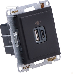 Legrand GN.USB A+C Juodas SUNO, žema kaina | Varle.lt