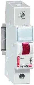 Legrand modulinė lempa L311 LED raudona 250V AC (604078)