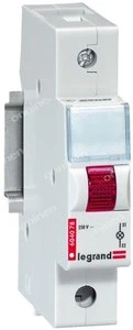 Legrand modulinė lempa L311 LED raudona 250V AC (604078)