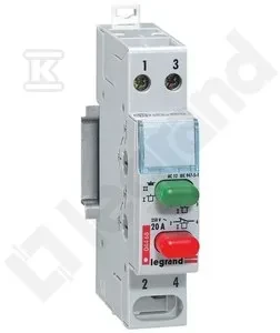Legrand Button connection monostable dvigubas 1NO + 1NC elektros imtuvų LP 312 kontrolės, žalia raudona 412916