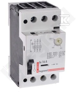 Legrand variklio apsaugos jungiklis 3P 7,5kW 10-16A M 250 16 606810