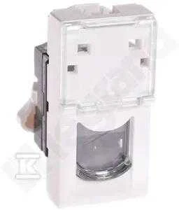 Legrand Single Socket Rj45 5E Mosaic baltas - 076552