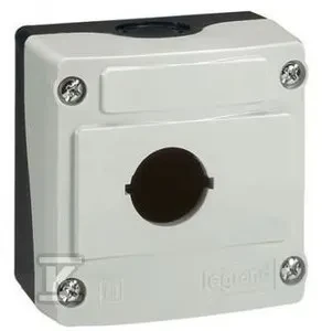 Legrand kasetės korpusas 1 skylė 22 mm pilka IP66 (024200)