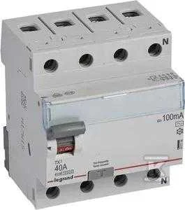 Legrand RCD 4P 40A 0.1A AC tipo P304 TX3 (411718)