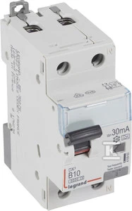 „Legrand“ liekamasis grandinės pertraukiklis 2P 10A B 0,03A tipas A P312 - 410963