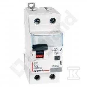 „Legrand“ liekamasis grandinės pertraukiklis 2P 6A C 0,03A tipas AC P312 - 411010