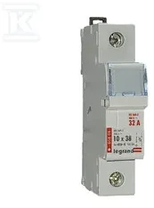 Legrand cilindrinis saugiklio jungiklis 1P 10x38mm RB308 005808