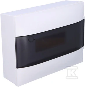 Legrand PRACTIBOX S modulinė paviršiuje montuojama skirstomoji plokštė 1x12 skaidrios durys 135431