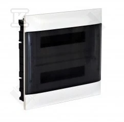 Legrand PRACTIBOX S 2x12 įleidžiama modulinė skirstomoji plokštė su skaidriomis durelėmis 135372