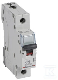 Legrand grandinės pertraukiklis S 301 1P C 25A 6000A - 403436