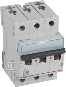 Legrand grandinės pertraukiklis S303 D40 TX3 40A 6kA 403759