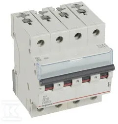 Legrand grandinės pertraukiklis S304 4P B 10A 6kA AC - 403415