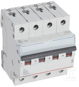 Legrand grandinės pertraukiklis S304 B20 TX3 20A 6kA 403418