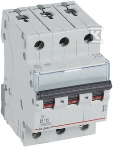 „Legrand“ grandinės pertraukiklis 3P B 16A 10 kA AC S313 TX3 (404126)