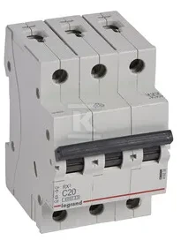 Legrand grandinės pertraukiklis Rx3 3P C 20A 6000A - 419236